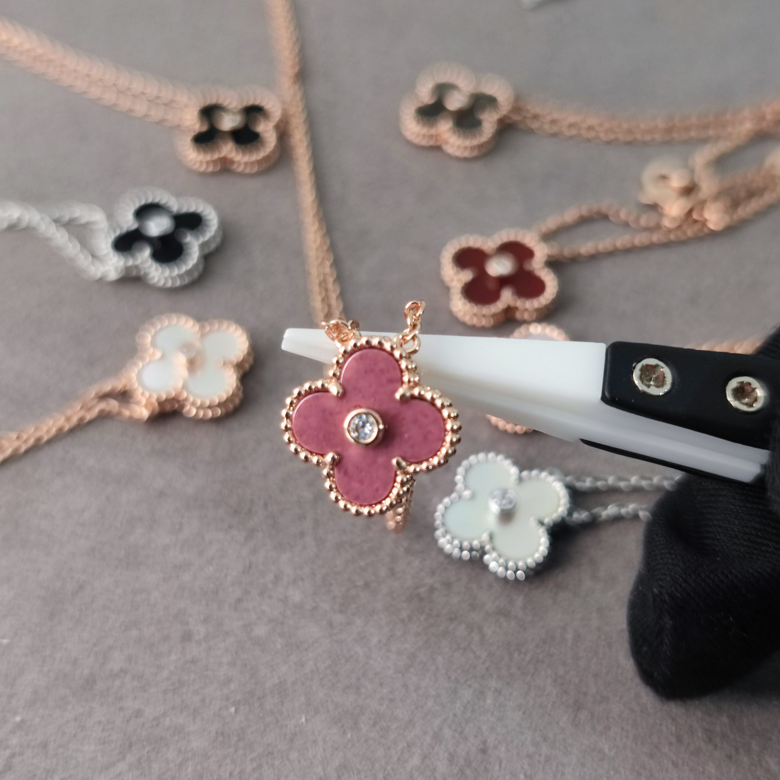 VCA Diamond Necklace - Rose Gold