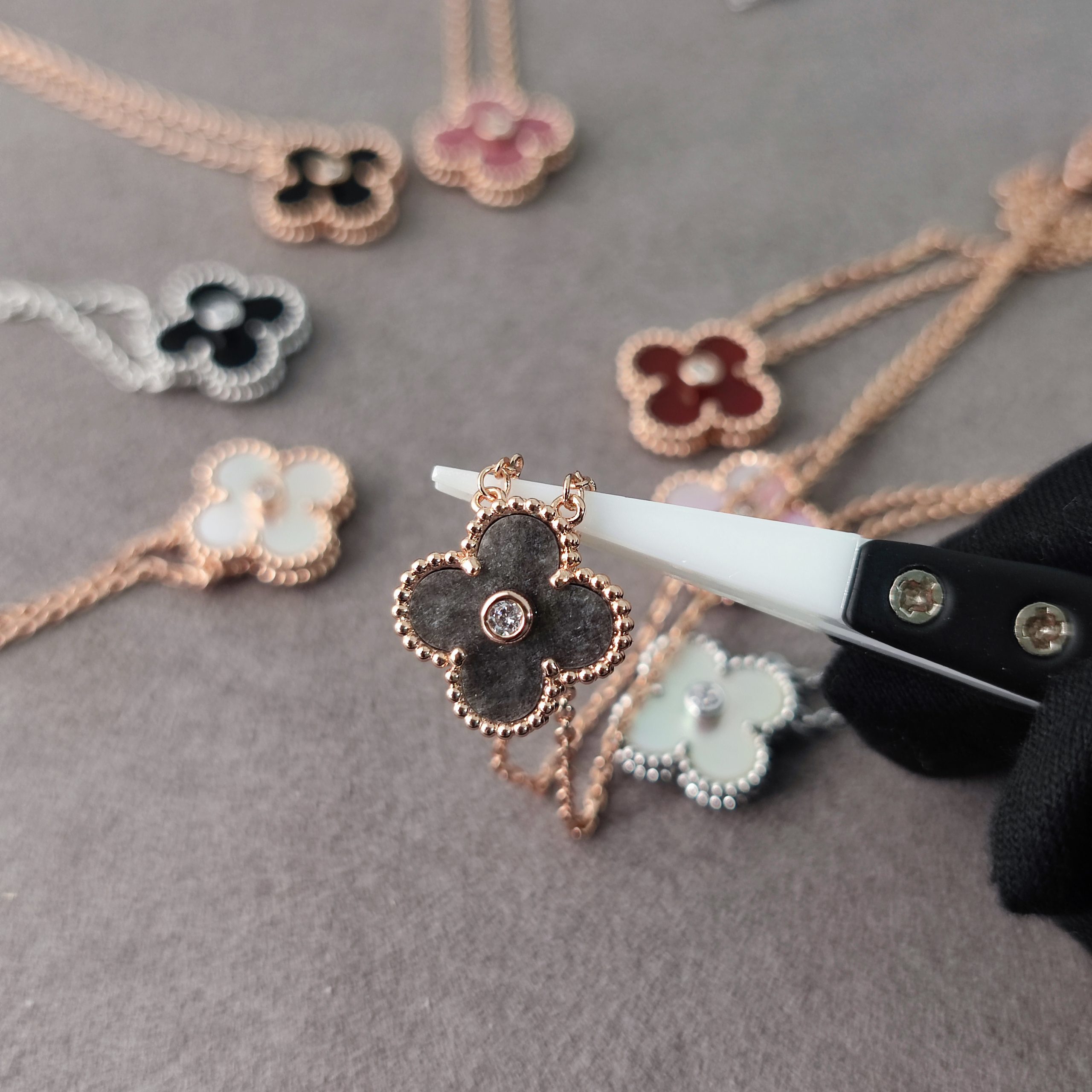 VCA Diamond Necklace - Rose Gold
