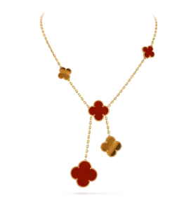 VCA Carnelian Necklace - Yellow Gold