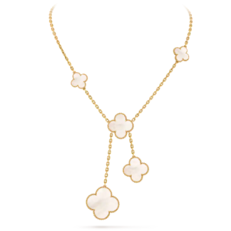 VCA Mother Of Pearl Necklace - Yellow Gold