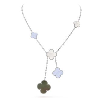 VCA Necklace - White Gold
