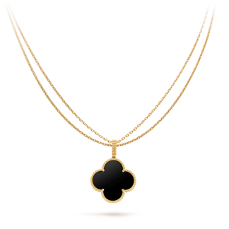 VCA Onyx26mm Necklace - Yellow Gold / Rose Gold / White Gold