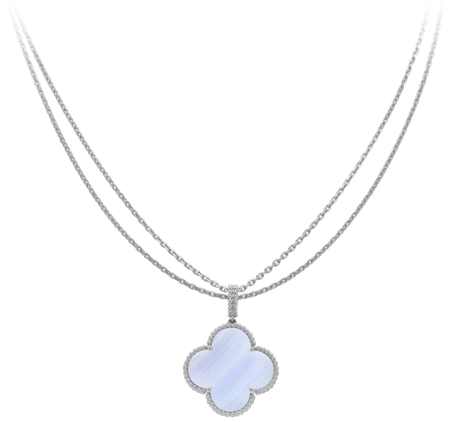 VCA 26mm Necklace - White Gold