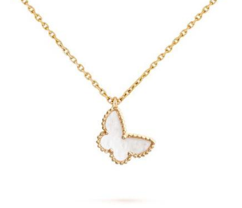 VCA Mini Single Motif Necklace - Yellow Gold