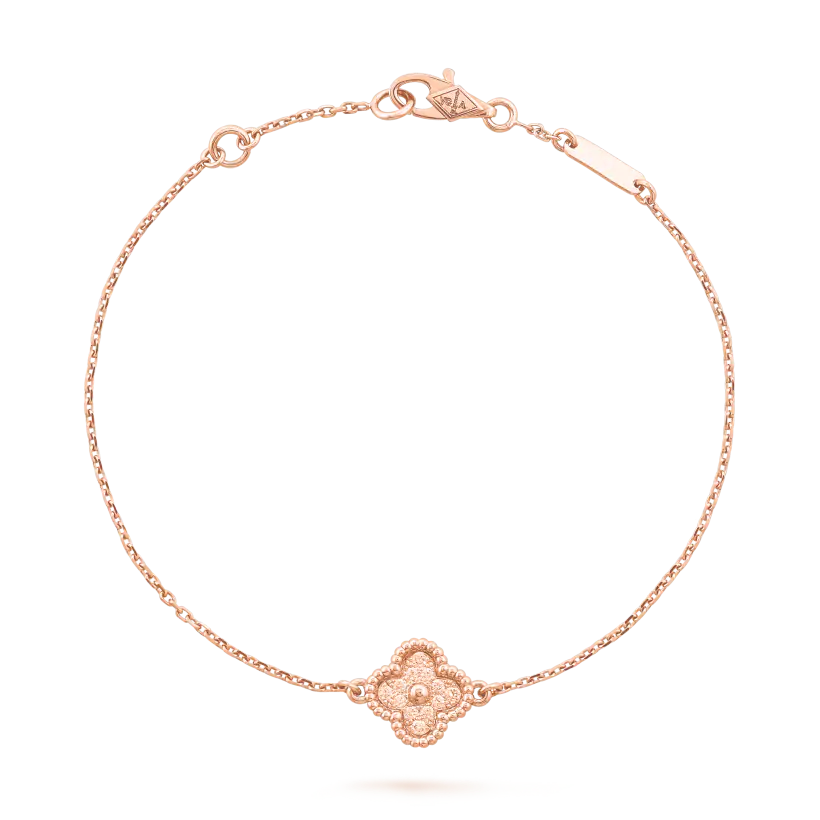 VCA Mini Single Motif Wrist Accessory - Warm Tone / Rose Tone / Light Tone