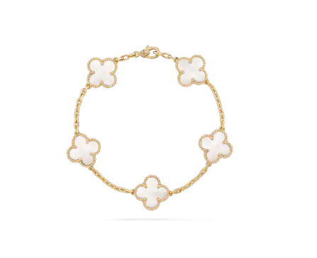 VCA Mother Of Pearl Five Motif Wrist Accessory - Warm Tone / Rose Tone / Light Tone