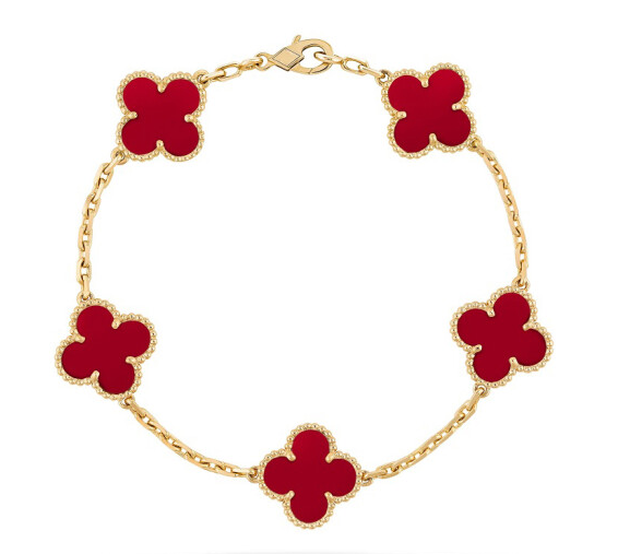 VCA Carnelian Five Motif Wrist Accessory - Warm Tone / Rose Tone