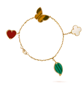 VCA Five Motif Bracelet - Yellow Gold / Rose Gold