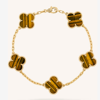 VCA Malachite Five Motif Wrist Accessory - Warm Tone / Rose Tone