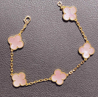 VCA Mother Of Pearl Five Motif Wrist Accessory - Warm Tone / Rose Tone