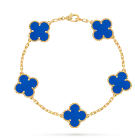 VCA Five Motif Bracelet - Yellow Gold120
