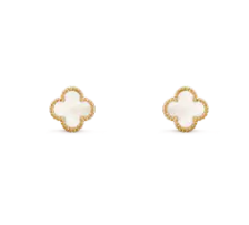 VCA Mini Stud Earrings Mother Of Pearl Stud Earrings - Yellow Gold / Rose Gold / White Gold