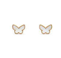 VCA Mini Stud Earrings - Yellow Gold