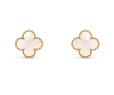 VCA 15MMMedium Stud Earrings Mother Of Pearl Stud Earrings - Yellow Gold / Rose Gold / White Gold
