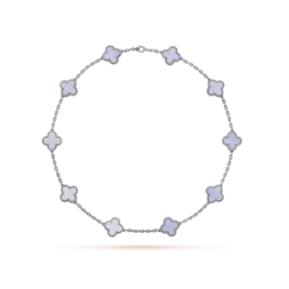 VCA Ten Motif Necklace - White Gold
