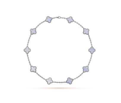 VCA Ten Motif Necklace - White Gold