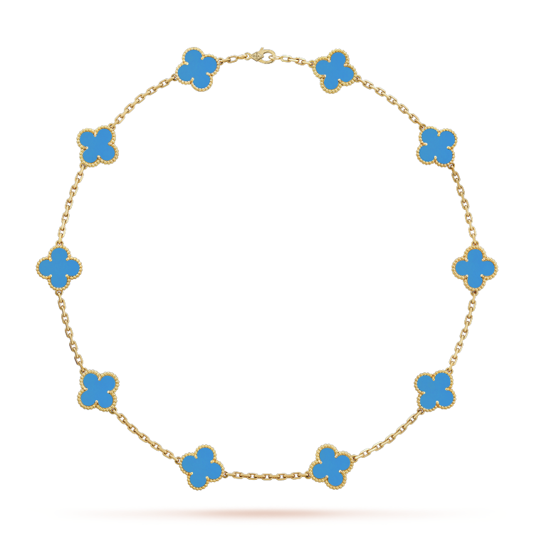 VCA Ten Motif Necklace - Yellow Gold
