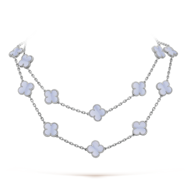 VCA Ten Motif Necklace - White Gold