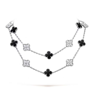 VCA Ten Motif Diamond Necklace - White Gold