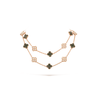 VCA Ten Motif Diamond Necklace - Rose Gold