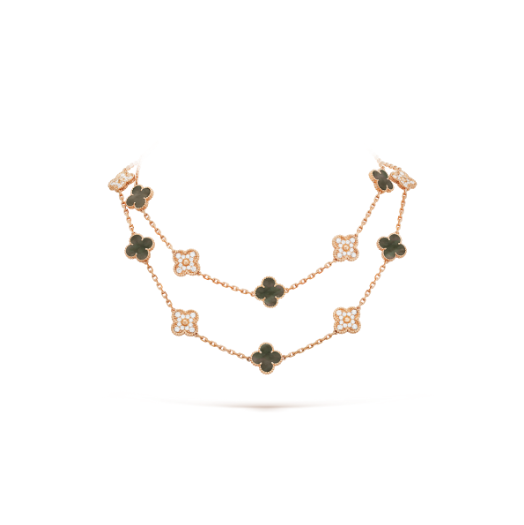 VCA Ten Motif Diamond Necklace - Rose Gold