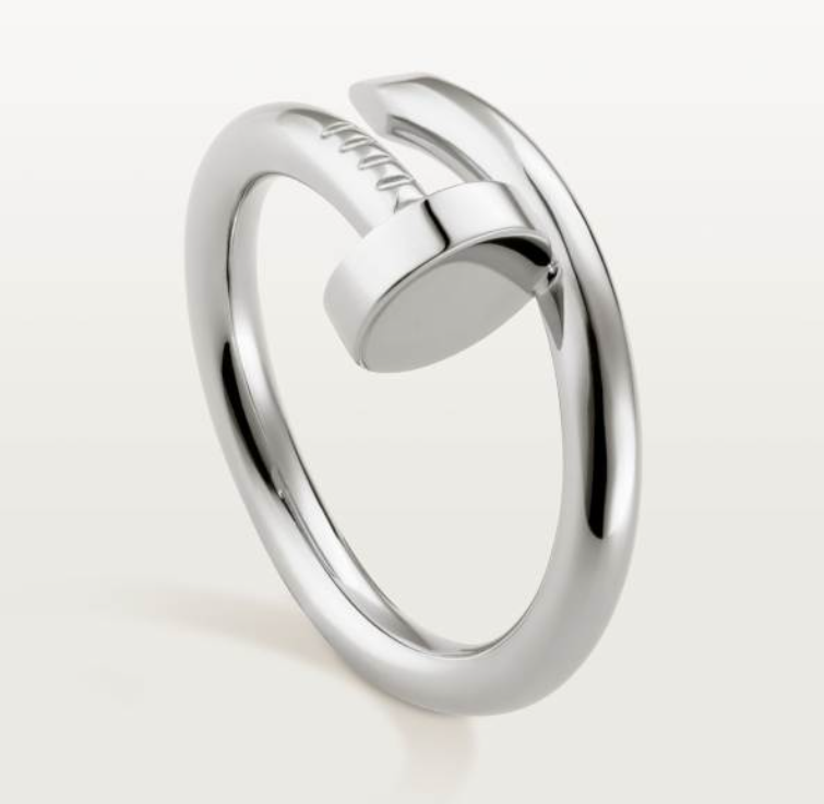 C Plain Ring - White Gold Rose Gold Yellow Gold