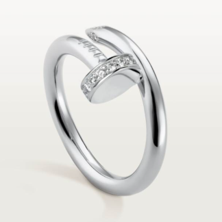 C Diamond Ring - White Gold Rose Gold Yellow Gold