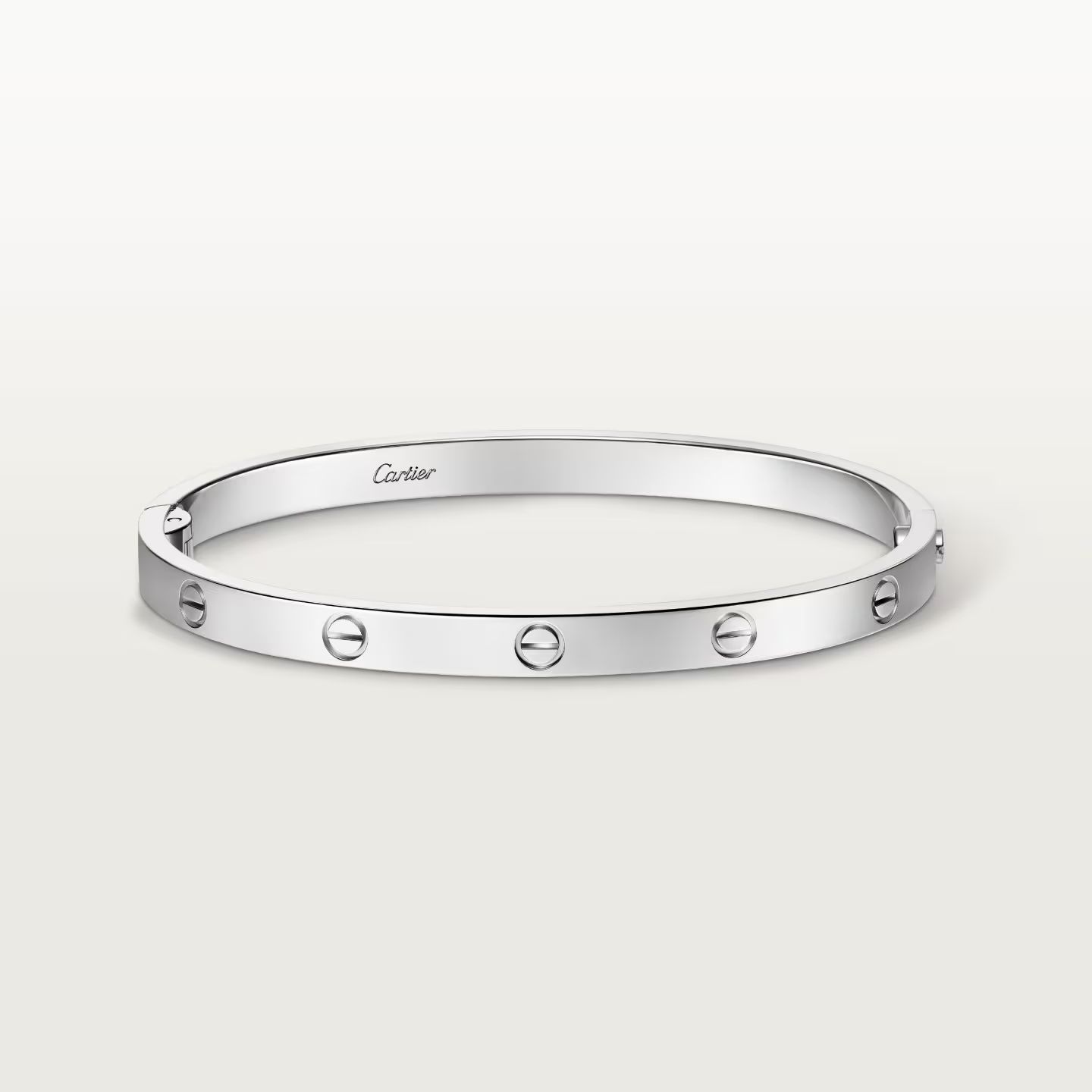 C Plain Bangle - White Gold Rose Gold Yellow Gold