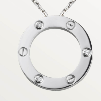 C Love Diamond Necklace - White Gold Rose Gold Yellow Gold