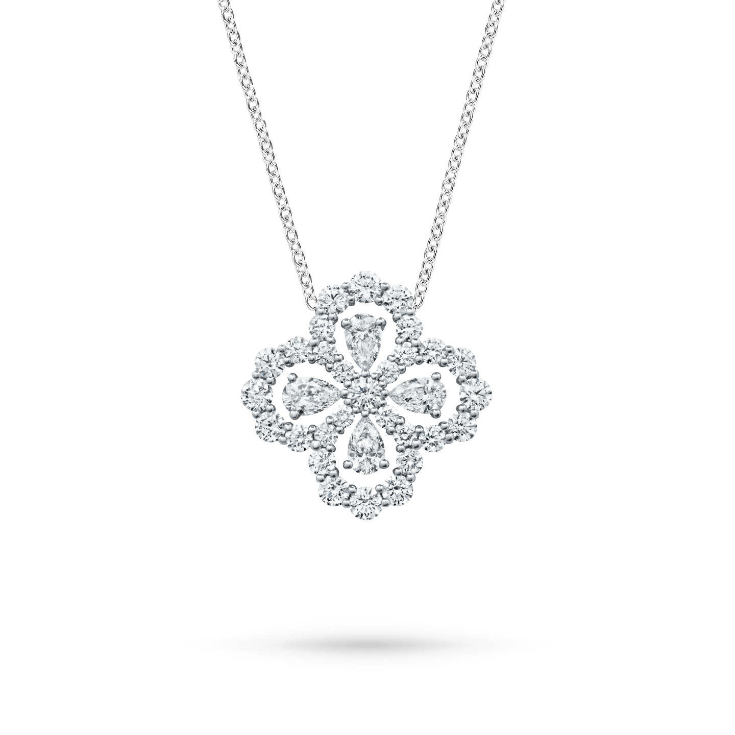 C Full Crystal Neck Accessory - Light Tone Rose Tone Warm Tone