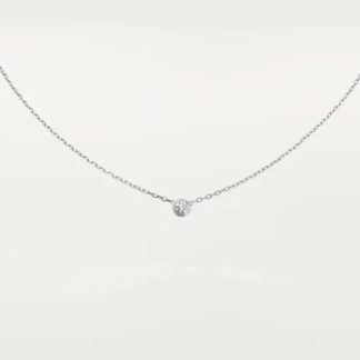C D'Amour Pendant Necklace - White Gold Rose Gold Yellow Gold/30