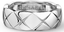 CH Coco Plain Medium Ring - White Gold/925