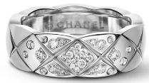 CH Coco Diamond Medium Ring - White Gold/925