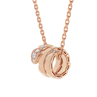BVL Bvlgari Diamond Necklace - Rose Gold / White Gold