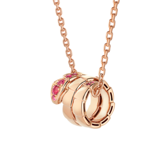 BVL Bvlgari Diamond Necklace - Rose Gold