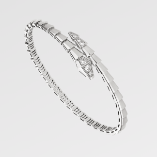 BVL Diamond Bangle - White Gold Rose Gold Yellow Gold