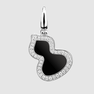 Q Onyx Wulu Necklace - White Gold