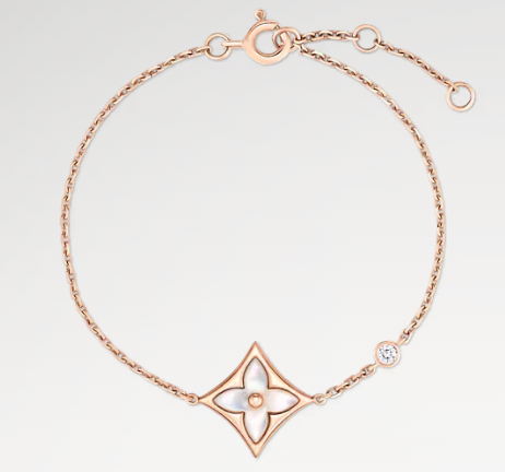 LV LVMother Of Pearl Single Motif Bracelet - Rose Gold