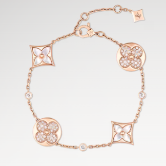 LV LVMother Of Pearl Diamond Bracelet - Rose Gold