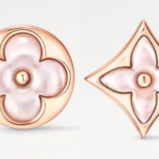 LV LVMother Of Pearl Stud Earrings - Rose Gold