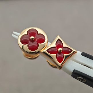 LV LVCarnelian Stud Earrings - Rose Gold