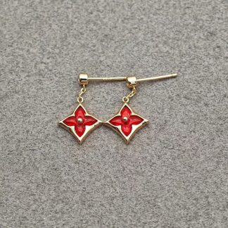 LV LVCarnelian Diamond Stud Earrings - Rose Gold