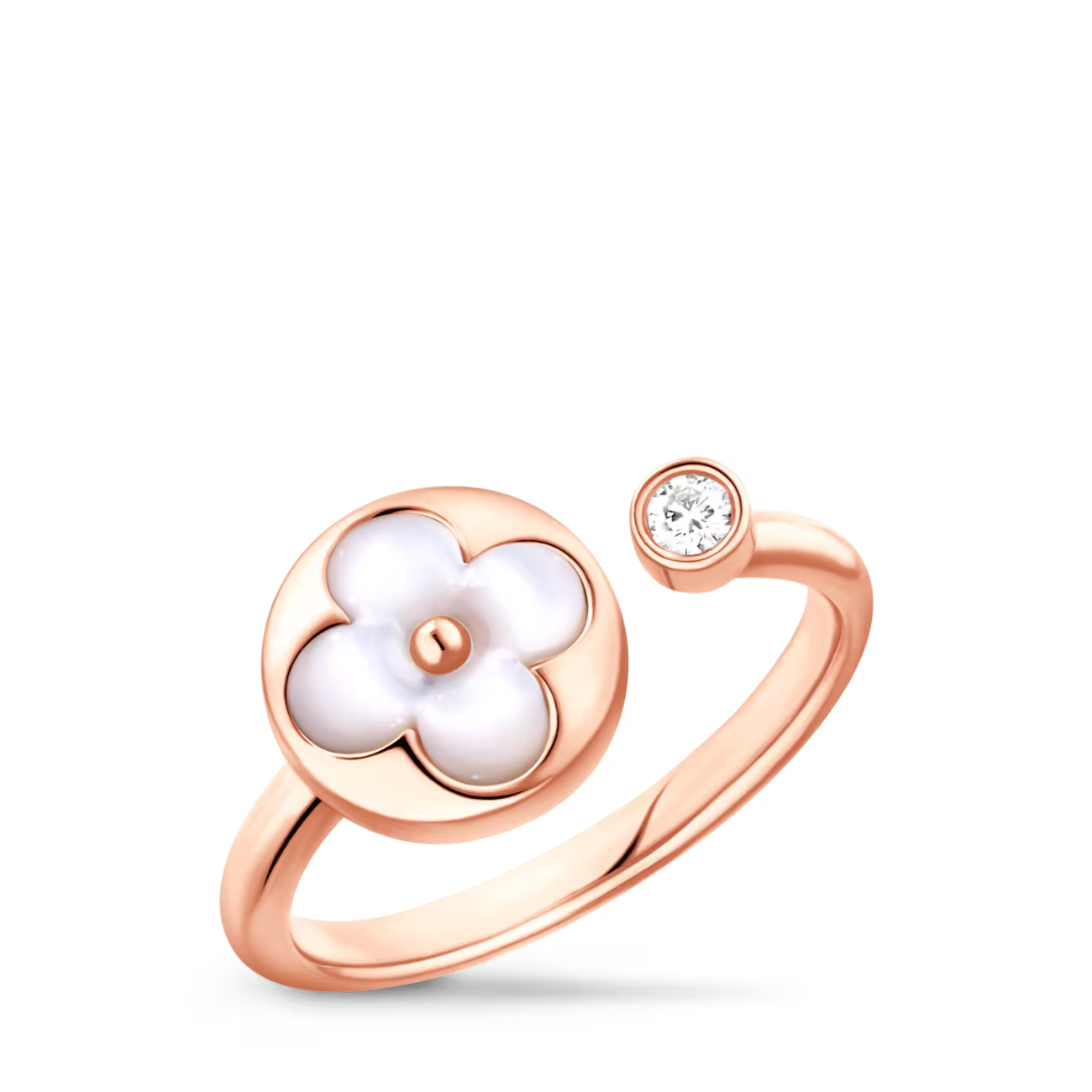 LV Mother Of Pearl Hand Accessory - Rose Tone