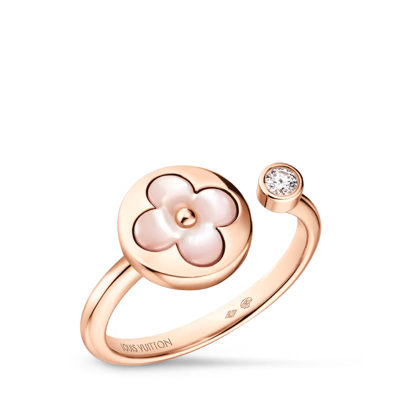 LV Mother Of Pearl Hand Accessory - Rose Tone