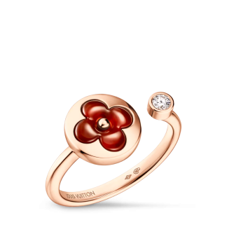LV Carnelian Ring - Rose Gold