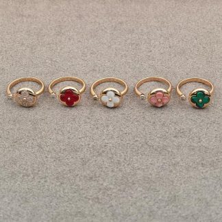 LV Full Pave Diamond Ring - Rose Gold