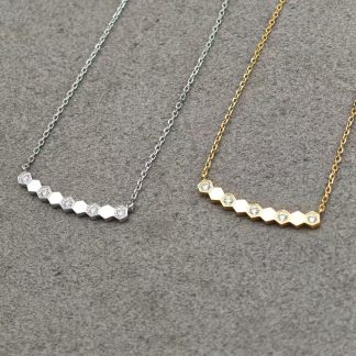 CHA Necklace - Rose Gold / White Gold