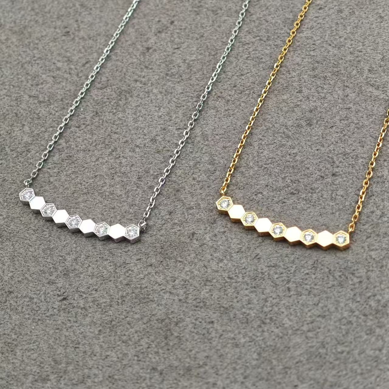 CHA Necklace - Rose Gold / White Gold