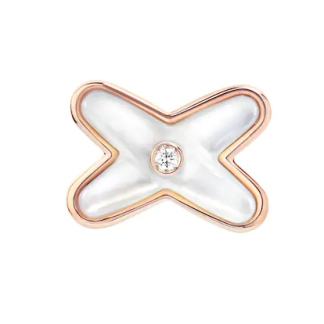 CHA Mother Of Pearl Stud Earrings - Rose Gold