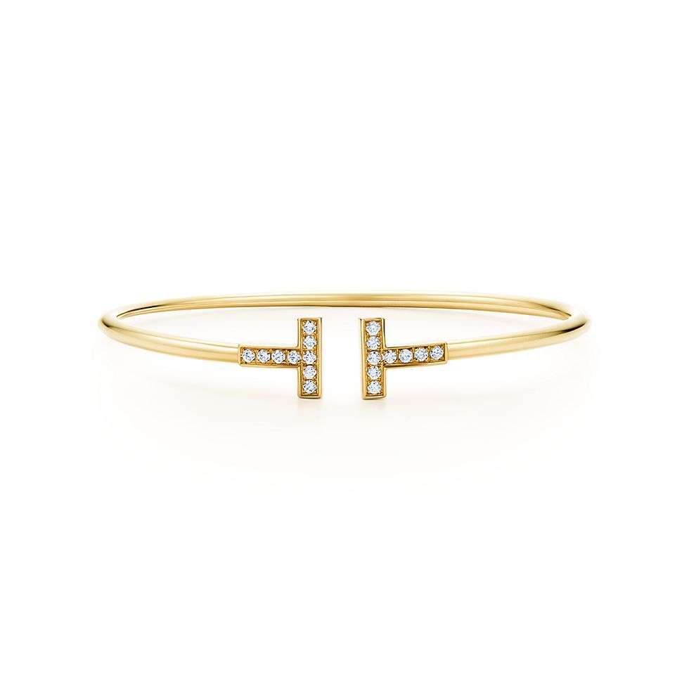 TCO T Diamond Bangle - Yellow Gold